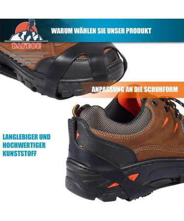 10 Teeth Crampons for Shoes | Anti-Slide Ice Claws for Hiking Snow & Ice | Stainless Steel Shoe Spikes (EU 40-44) - Buy Online on GoSupps.com