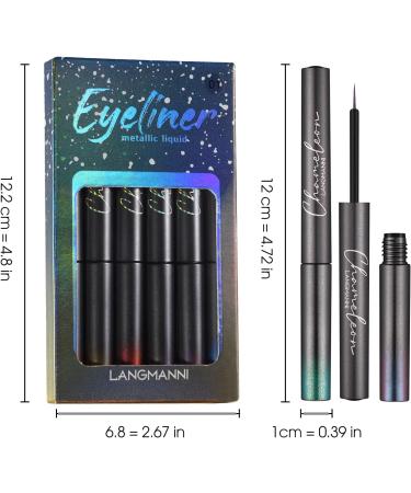 Eye Catching Shimmering Liquid Glitter Eyeliner Collection Colorful Sparklings Eyeliners Waterproof Long Lasting Formula Shimmers Liquid Eyeliner Quick Drying Eyeliner Smudge Proof Eyeliner Eyeshadow - Buy Online on GoSupps.com