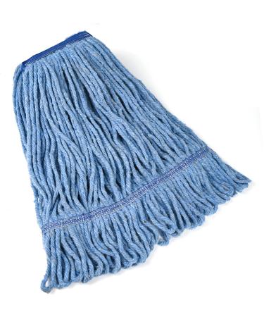 Matthew Cleaning Heavy Duty Mop Head Commercial Replacement for General and Floor Cleaning  Wet Industrial Blue Cotton Looped End String Head Refill (Pack of 3) Blue Blue 3 Count (Pack of 1) - Buy Online on GoSupps.com
