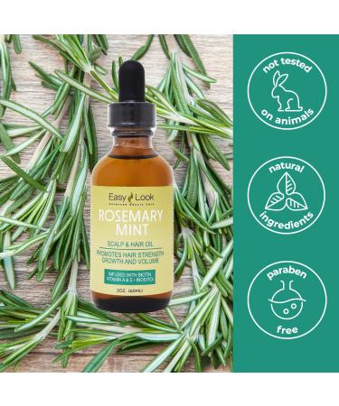 Rosemary Mint Scalp & Hair Strengthening Oil - 2 oz | Nourish All Hair Types - International Shipping Available - Buy Online on GoSupps.com