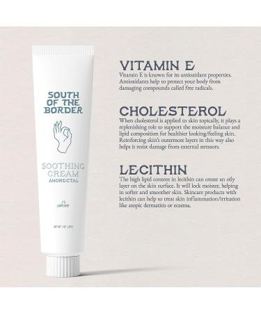 South of The Border Anorectal Cream with 5% Lidocaine - Instant Hemorrhoid Pain Relief 1 oz - Buy Online on GoSupps.com