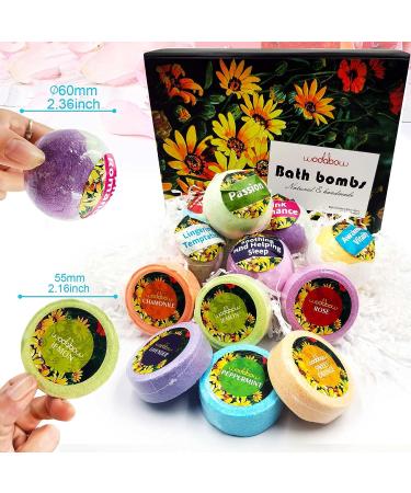 12-Piece Bath Bombs and Shower Steamer Combo Gift Set with Natural Essential Oils - Handmade Aromatherapy Spa Kit - Buy Online on GoSupps.com