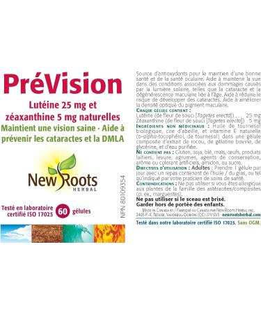 New Roots Herbal - EyeSurance 60 Softgels - Helps to Maintain Eyesight and Support Eye health in Conditions Such as Cataracts and Age-Related Macular Degeneration 60 count (Pack of 1) - Buy Online on GoSupps.com