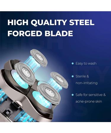 Shaver Replacement Blades for Skull Shaver Pitbull Gold & Silver - 12 Pack Compatible Heads for Pitbull Platinum Pro - Buy Online on GoSupps.com