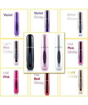 La Lune Perfume Atomiser Refillable Perfume Travel Bottle Atomiser Spray Bottle 5 ml and 15 Colors best for Travel Party or Work (Piano Black) - Buy Online on GoSupps.com