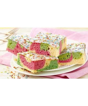 Colorful Rainbow Cake for Kids | Light Batter Sheet Cake with Glaze & Sprinkles | Perfect for Children's Birthdays - International Shipping - Buy Online on GoSupps.com