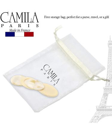 Camila Paris CP2337 French Handmade Interlock Cream & Pearl Barrettes for Girls - Strong Hold Hair Clips for Women - Made in France - Buy Online on GoSupps.com