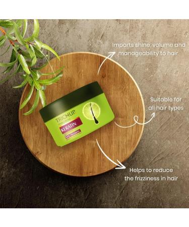 Trich-up Keratin Kit (Shampoo 200 ml + Conditioner 200 ml + Hair Cream 200 ml) - Buy Online on GoSupps.com