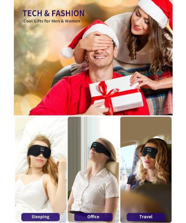 3D Sleep Mask Bluetooth Wireless Music Eye Mask - Small Size | Weighted Eye Sleep Mask for Blackout Sleeping | Valentines Gifts - Pack of 1 - Buy Online on GoSupps.com