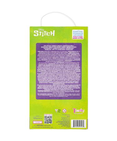 Buy Disney Stitch Non-Toxic Peel-Off Water-Based Nail Polish Gift Set for Kids | 8 Pcs Shimmer & Opaque Colors | Safe Quick Dry | Ages 3 - Buy Online on GoSupps.com
