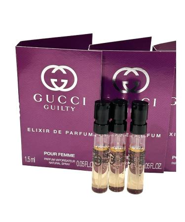Gucci Guilty Elixir Sample Perfume Women Elixir Parfum Sample Pour Femme Spray 1.5 ml / 0.05 oz - set of 3 - Buy Online on GoSupps.com
