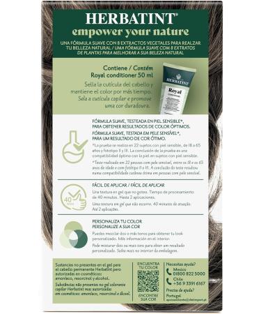  Herbatint Herbatint Permanent Hair Color Gel 5C Light Ash Brown 170ml No Ammonia Optimal Coverage of Grey Hair Vegan Formula With 8 Organic Plant Extracts - Buy Online on GoSupps.com