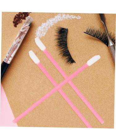 MERRYHAPY 100pcs Eyelash Beauty Tools - Makeup Brushes Lip Smudge Lipstick Wands Eyeshadow Applicator & Lip Balm Brush - Pink Durable & Perfect for Makeup Lovers - Buy Online on GoSupps.com