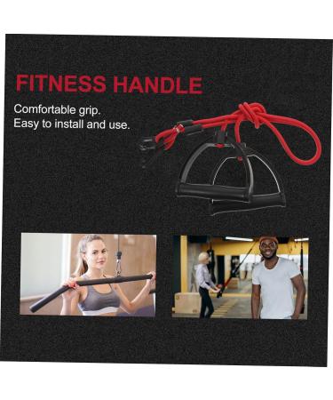 Buy 2 Pairs Pull Rope Treadmills | Home Fitness Resistance Bands with Handles | Elastic Muscle Resistance Belts - Red Latex - Buy Online on GoSupps.com