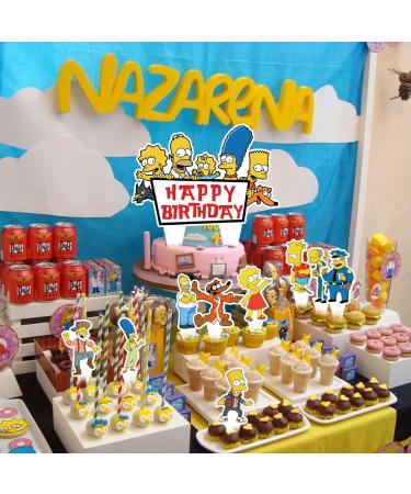 37Pack Cake Decorations Cartoon Party Supplies with 36pcs Cupcake Toppers 1pcs Big Cake Topper for Cartoon Family Birthday Party Supplies - Buy Online on GoSupps.com