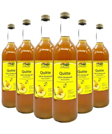 Bleichhof quince juice - 100% direct juice natural clean and vegan without sugar additive 6 -pack (6x 0.72l) quinces quince juice 720 ml (6 Pack)