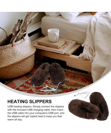 Partykindom Heated USB House Shoes for Men & Women - Soft Comfortable Foot Warmers for Winter - Buy Online on GoSupps.com