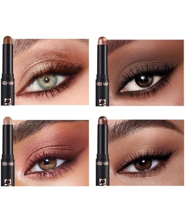 Eyeshadow Pencil Set - Shimmer Creamy Eyeshadow Pencils - Waterproof Shimmer Eye Shadow Sticks Eye Shadow Stick Makeup Set Smoky Highlighter Eye Makeup Pochy - Buy Online on GoSupps.com