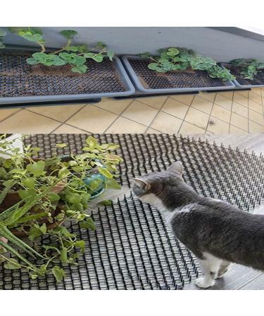 JINZOFLY Cat Scat Mat with Spikes - 12 Pieces, 7.96.1Inches - Pet Scat Mat for Garden & Fence - Buy Online on GoSupps.com