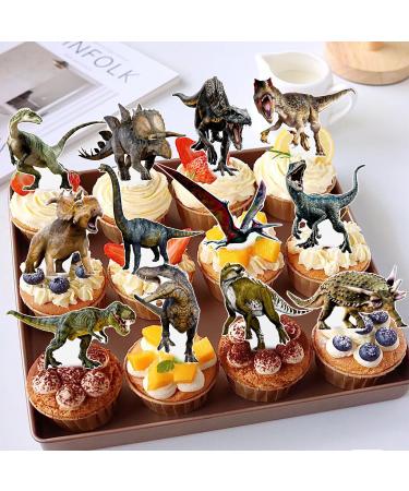 Dinosaur Cupcake Toppers 72Pcs Dinosaur Birthday Party Cupcake Picks Dinosaur Cake Picks Rex Roar Party Decoration for Dino Theme Baby Shower Supplies - Buy Online on GoSupps.com