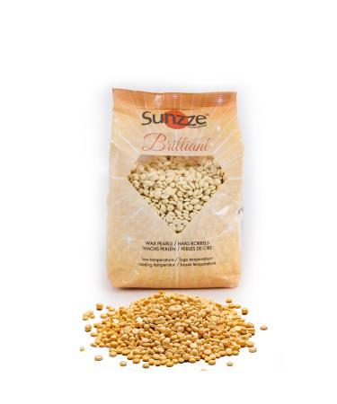 SUNSTZE Brillance Premium Waxing Pearl 1kg I High -quality wax bead Hair removal with natural ingredients i wax hair removal for all parts of the body I wax pearls for smooth skin