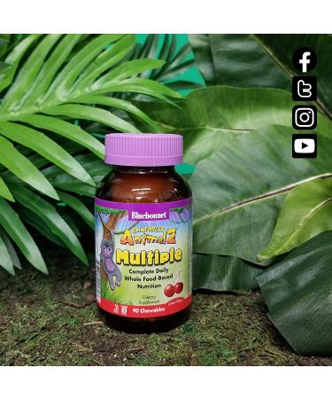 Bluebonnet Nutrition Rainforest Animalz - Cherry Flavor Complete Daily Nutrition Chewables (180 Count) - Buy Online on GoSupps.com
