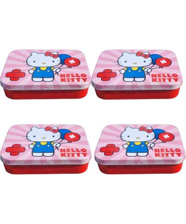 Hello Kitty Pink Children's Plaster Set - 4 Pieces in Metal Box - Beautiful Design & Perfect for Backpacks - Buy Online on GoSupps.com