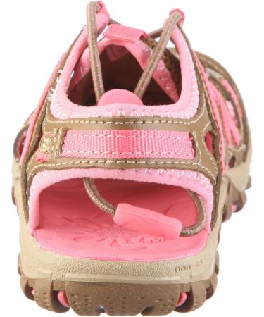 Merrell Waterpro Skip Kids Sandals | Unisex Outdoor Footwear 35 EU - Brown Otter/Strawberry Pink - Buy Online on GoSupps.com