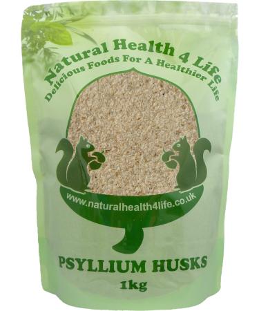 Natural Health 4 Life Vegetable Fibre Psyllium Husks 1 kg in Resealable Pouch (1 Pouch) 1 kg (Pack of 1)