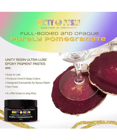 Purely Pomegranate Resin Color Pigment - Easy-to-Use Concentrated Pigment Paste for Epoxy Resin Art, Woodwork, DIY Projects - 50g - Buy Online on GoSupps.com
