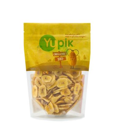 Yupik Organic Sweetened Dried Crunchy Banana Chips, 14.1 Oz, Non-GMO, Vegan, Gluten-Free Organic Sweetened Dried Crunchy Banana 14.1 Ounce (Pack of 1)