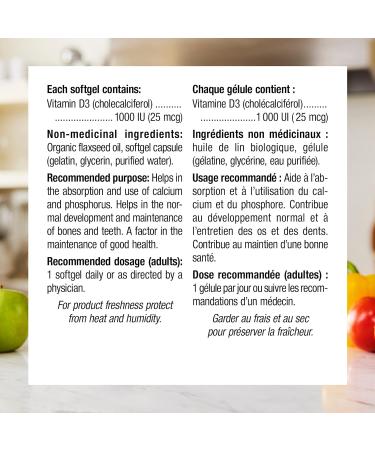 Webber Naturals Vitamin D3 1000 IU 500 Softgels For Healthy Bones Teeth and the Maintenance of Good Health 500 count (Pack of 1) - Buy Online on GoSupps.com