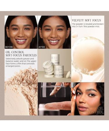 Purple Translucent Setting Powder | Matte Finishing Powder for Long-Lasting Makeup | Oil Control & Waterproof Blurring Powder for All Skin Tones - Buy Online on GoSupps.com