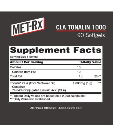 Buy MET-Rx CLA Tonalin 1000 - 90 Capsules for Weight Management & Fat Loss - Buy Online on GoSupps.com