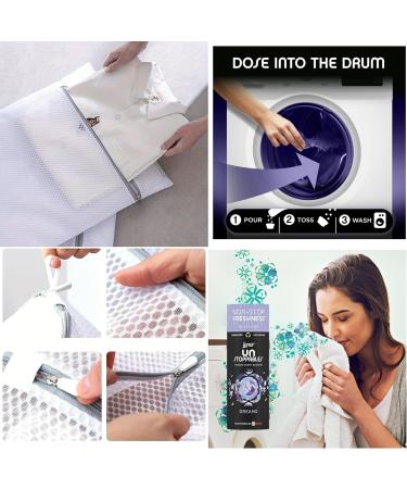 Lenor Scent Booster Beads Unstoppables Dreams Fabric Softener (3x320g) with Wishesla Multipurpose Mesh Laundry Bag - Buy Online on GoSupps.com