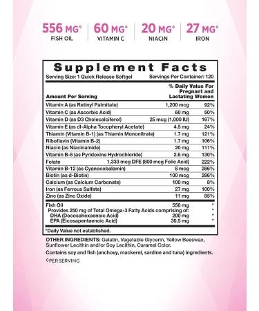 Nature's Truth Prenatal Vitamin for Women | 120 Softgels - Non-GMO, Gluten Free Multivitamin with DHA & Folic Acid - Buy Online on GoSupps.com
