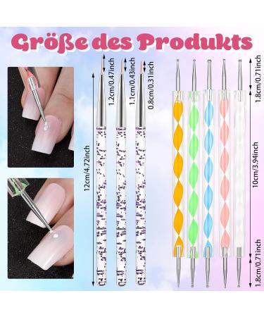Friusate 15-Piece Nail Art Stamper Set | Clear Jelly Stamper & Spatula for French Manicure | Perfect for Gel Nails & Smile Line Designs - Buy Online on GoSupps.com