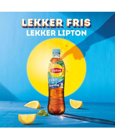 Unilever Lipton Zero Sugar Ice Tea Sparkling a wonderfully refreshing ice tea 12 x 500 ml Value pack - Buy Online on GoSupps.com
