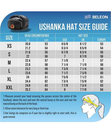 BELEON Ushanka Russian Fur Hat - Soviet Army Trapper Hat - Medium Grey - Buy Online on GoSupps.com