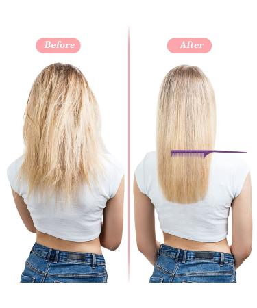 10-Piece Rat Tail Comb Set - Carbon & Heat Resistant, Anti-Static Teasing Comb for Volume & Styling (Assorted Colors) - Buy Online on GoSupps.com