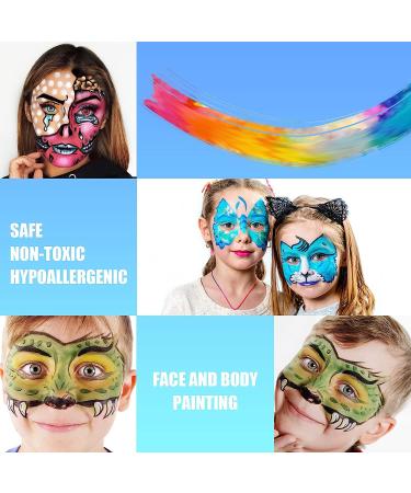 Jim&Gloria 32 Color Face Paint Kit - Christmas Stocking Stuffer Gift for Kids & Adults - Safe Body Marker Pens - Buy Online on GoSupps.com