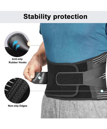 Orangehome Lower Back Support Belt for Men and Women - Sciatica & Herniated Disc Relief - L Size (37.4-45.3) - Buy Online on GoSupps.com