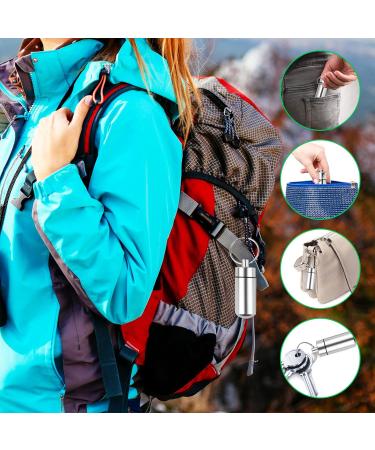 Small Portable Pill Box Keychain - Waterproof & Lightweight 3 Pack | Mini Metal Pill Case for Travel & Camping - Perfect for Outdoor Use - Buy Online on GoSupps.com