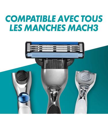 Gillette Mach3 Men's Razor Blade Refills 3 Blades Pack of 2 x 8 Blade Refills Stronger Than Steel Blades - Buy Online on GoSupps.com