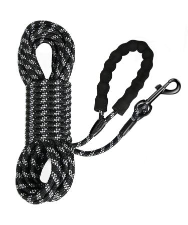Iokheira drag line 15m for dogs training lines for large to small dogs dog leash with hand loop of stable 360 carabiner hook Reflectors 15m midnight-0.8cm - Buy Online on GoSupps.com