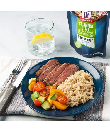 McCormick Cilantro Lime Ready to Heat Rice 8.8 oz (Pack of 6) - Hint of Salt for Delicious Meals - Buy Online on GoSupps.com