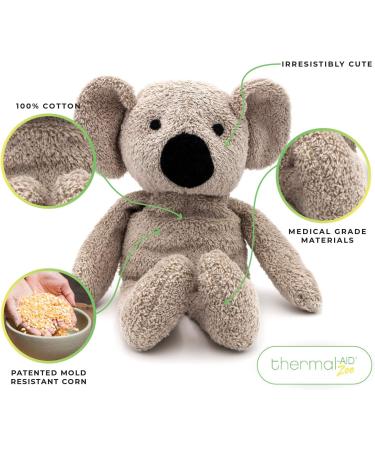 Thermal-Aid Zoo Ollie The Koala Kids Hot/Cold Heating Pad Stuffed Animal - Natural Sleep Aid & Pregnancy Must-Have for Baby First Aid Kit - Buy Online on GoSupps.com