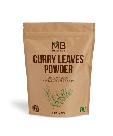 MB Herbals Curry Leaf Powder 227 Gram | 8 oz | Curry Leaves Powder | Promotes Hair Growth | Hair Volume | Thicker Hair
