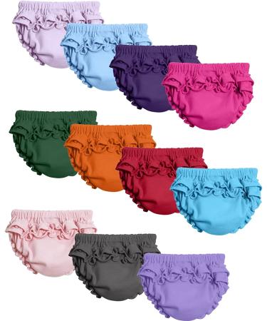 City Threads Baby Girl 100% Soft Cotton Ruffle Diaper Cover Bloomers - Pink 0/3M | Made in USA - Buy Online on GoSupps.com