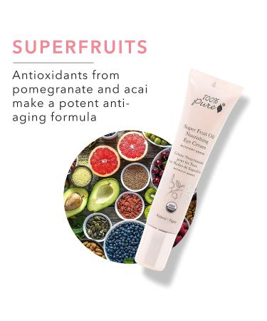 Organic Super Fruit Nourishing Eye Cream - Anti-Aging, Natural Formula for Puffiness & Fine Lines - 0.5 Fl Oz - Buy Online on GoSupps.com